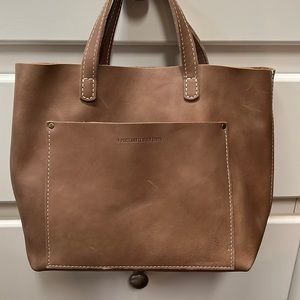 Portland Leather Goods Medium Crossbody. Brand New. Cappuccino.